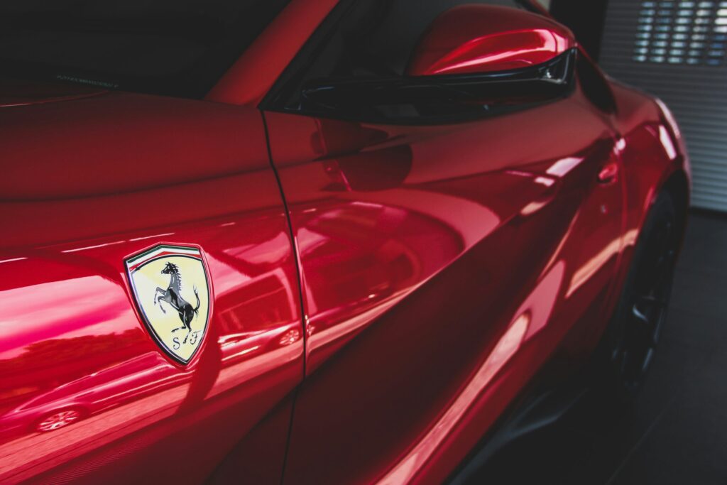 Ferrari classic red